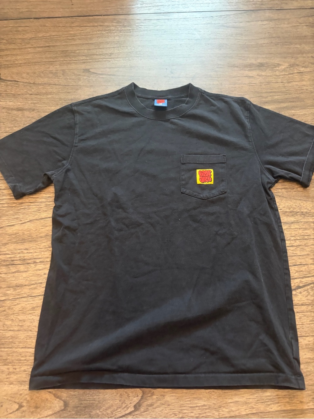 Empyre Black Pocket T-Shirt with Small Logo Patch